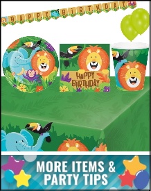 Jungle Animal Party Supplies, Decorations, Balloons and Ideas